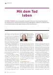 Vorschauseite 1: Mit dem Tod leben