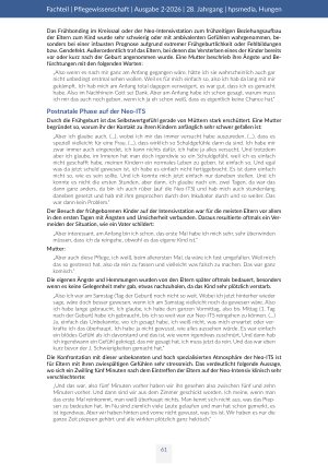 Vorschauseite 6: Freuen oder Trauern? Das Erleben der Trauerbegleitung auf der Neonatologischen Intensivstation aus Perspektive betroffener Zwillingseltern