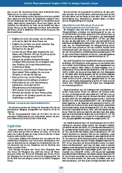 Vorschauseite 4: "Ich bin halt immer erreichbar" Rollenspezifisches Verhalten pflegender Angehöriger – eine Grounded Theory