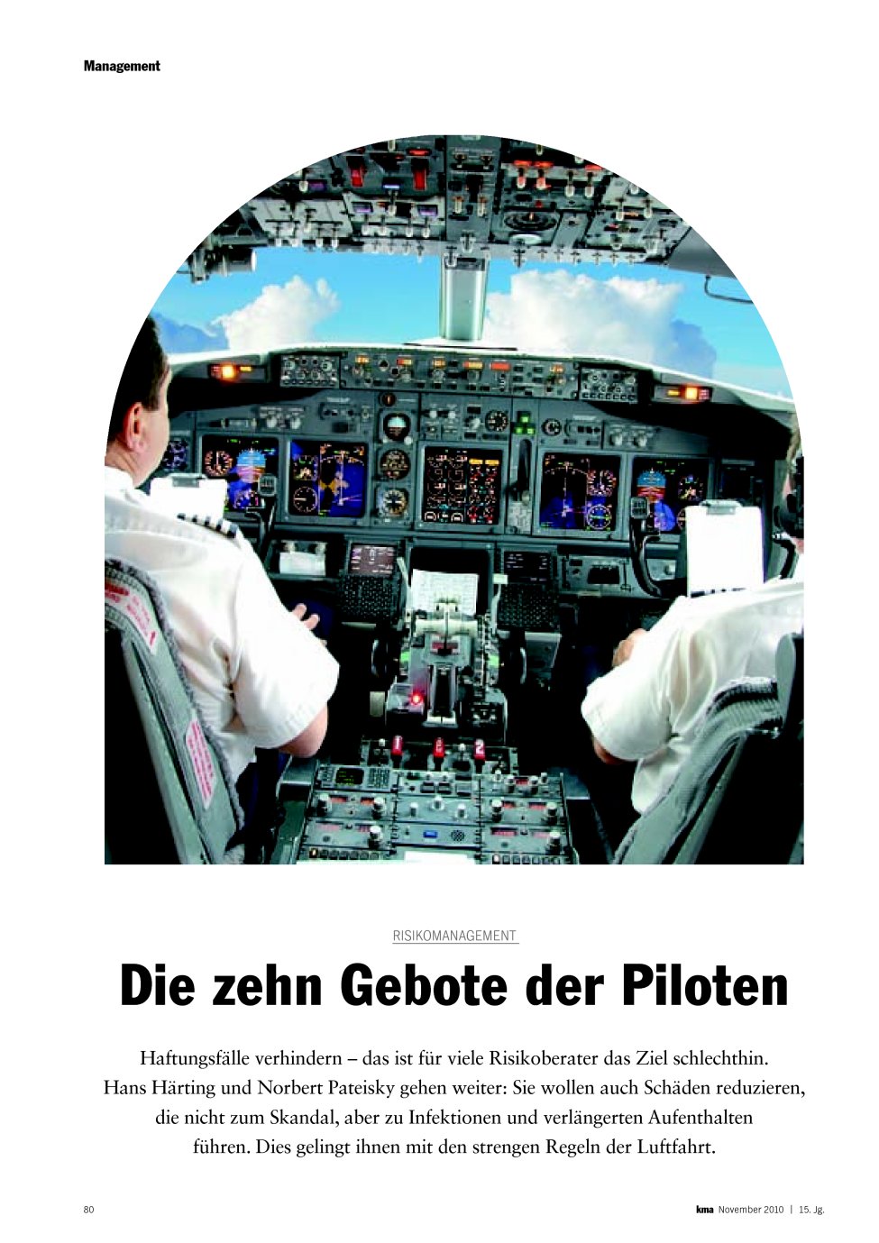 Vorschauseite 1: Die zehn Gebote der Piloten