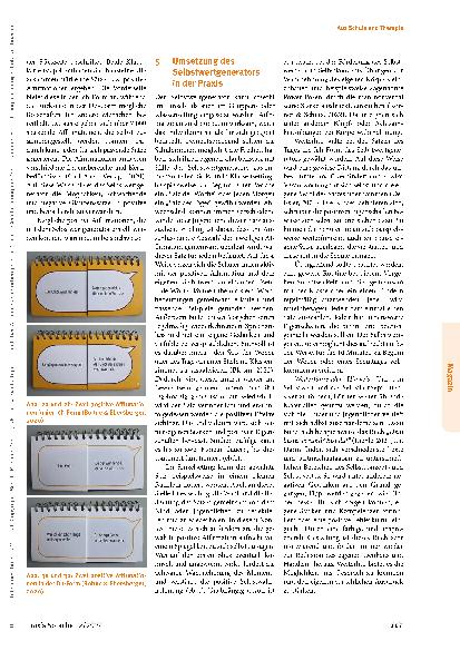 Vorschauseite 3: Selbstwert. Einfach. Stark. Den Selbstwert von Schüler:innen mit Hilfe des Selbstwert-Generators* sprachlich stärken.