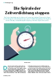 Vorschauseite 1: Die Spirale der Zeitverdichtung stoppen.
