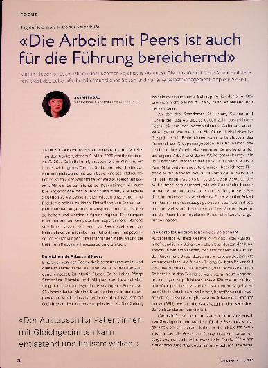 Vorschauseite 1: «Die Arbeit mit Peers ist auch für die Führung bereichernd»