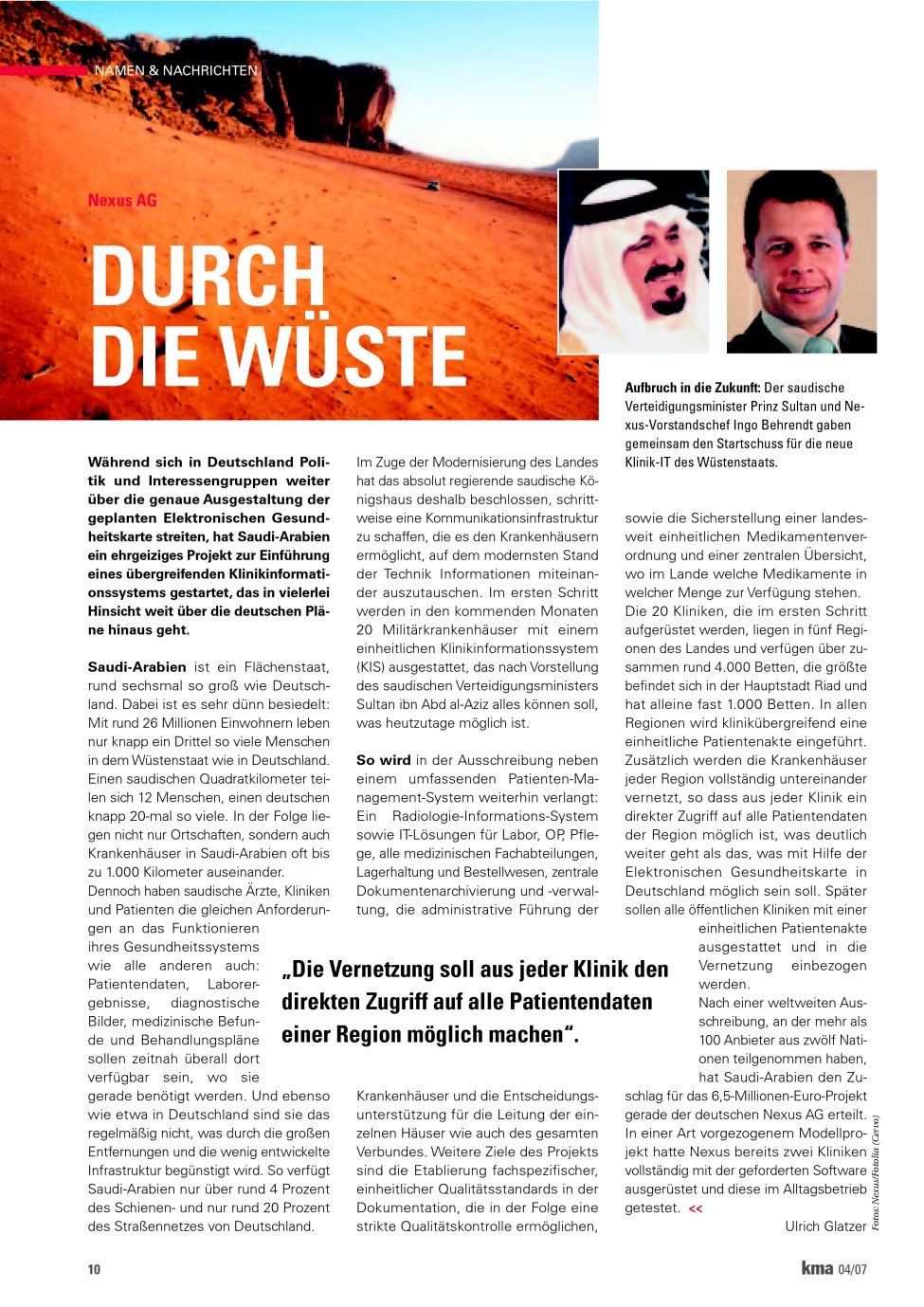 Vorschauseite 1: Durch die Wüste