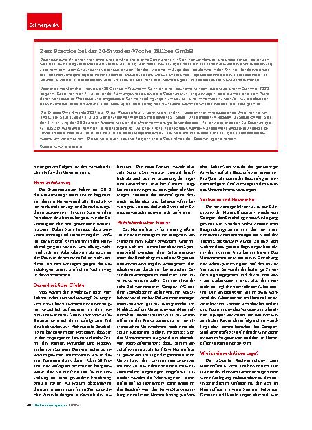 Vorschauseite 2: Gesünder durch flexible Arbeitszeiten und Arbeitsorte