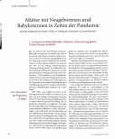 Vorschauseite 2: Es braucht Lotsinnen in jeder Klinik, Mütter mit Neugeborenen und Babylotsinnen in Zeiten der Pandemie.