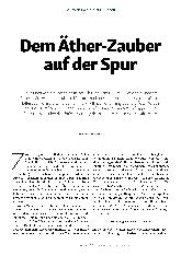 Vorschauseite 1: Dem Äther-Zauber auf der Spur