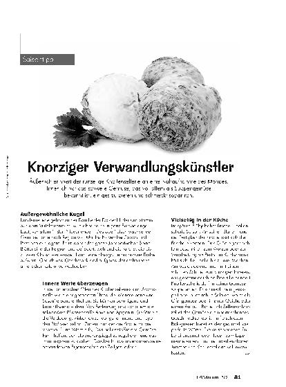 Vorschauseite 1: Knorriger Verwandlungskünstler