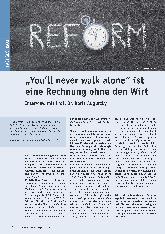 Vorschauseite 1: „You’ll never walk alone“ ist eine Rechnung ohne den Wirt.