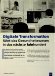 Vorschauseite 1: Digitale Transformation führt das Gesundheitswesen in das nächste Jahrhundert.