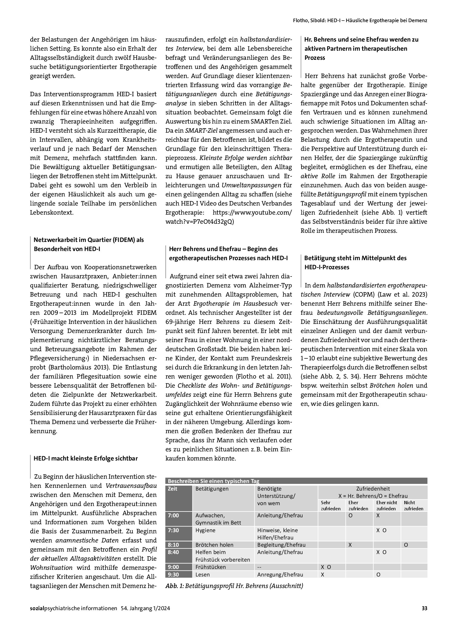 Vorschauseite 2: HED-I – Häusliche Ergotherapie bei Demenz. Ein Interventionsprogramm für Menschen mit leichter bis mittlerer Demenz und ihre Angehörigen