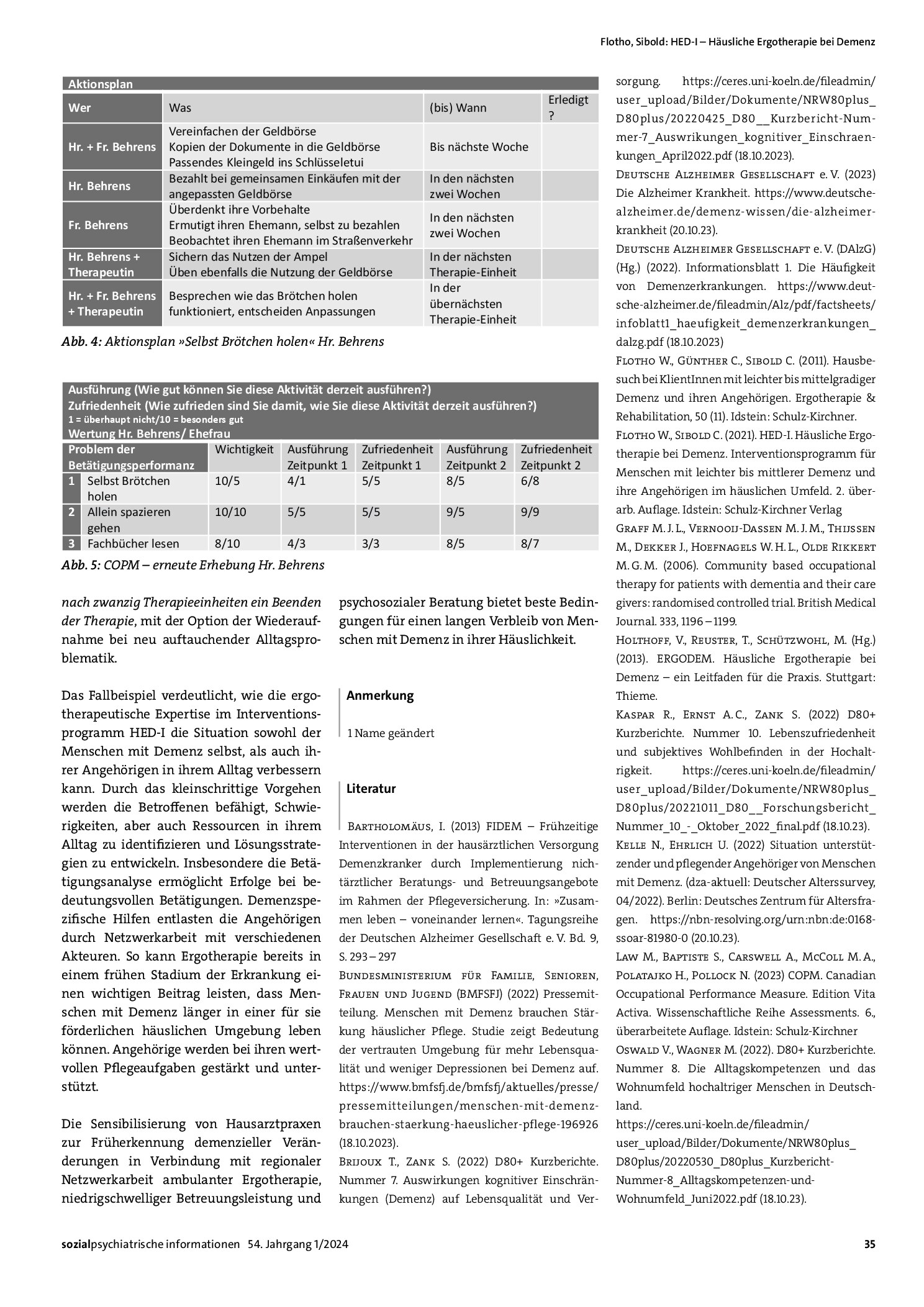 Vorschauseite 4: HED-I – Häusliche Ergotherapie bei Demenz. Ein Interventionsprogramm für Menschen mit leichter bis mittlerer Demenz und ihre Angehörigen