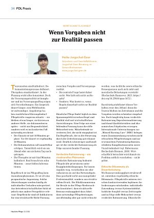 Vorschauseite 1: Wenn Vorgaben nicht zur Realität passen