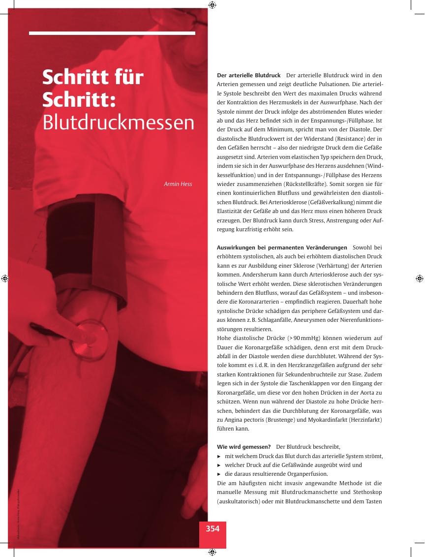 Vorschauseite 1: Schritt für Schritt – Blutdruckmessen