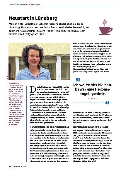 Vorschauseite 1: Neustart in Lüneburg