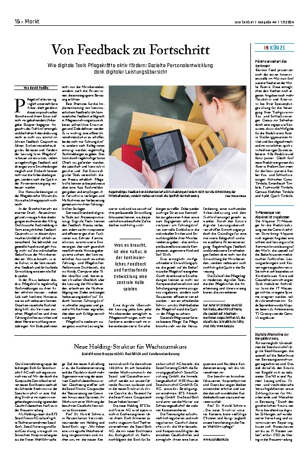 Vorschauseite 1: Vom Feedback zum Fortschritt