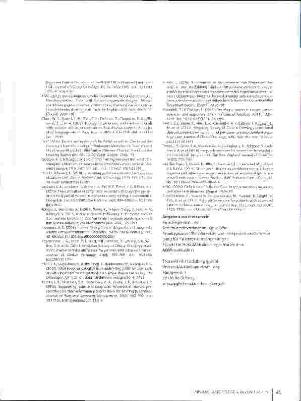 Vorschauseite 6: Kommunikation im Arzt-Pflege-Tandem. Mehr Kontinuität, Unterstützung und Begleitung für Patienten mit begrenzter Prognose - das Projekt Heidelberger Meilenstein-Kommunikation (Hei…