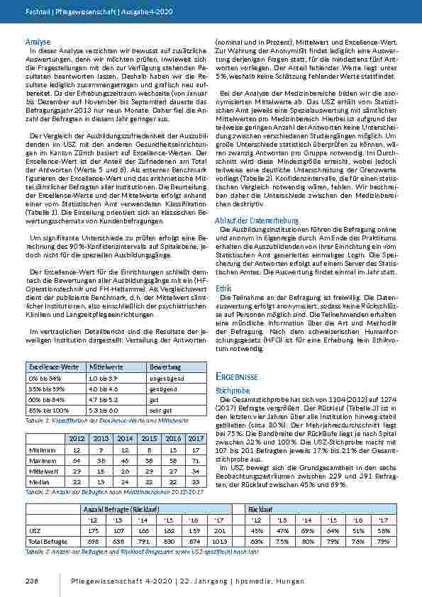 Vorschauseite 4: Nutzung von kantonalen Benchmarkdaten der Praktikumszufriedenheit zur Steuerung der Ausbildungsqualität