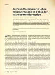 Vorschauseite 1: Arzneimittelinduzierte Lebernebenwirkungen im Fokus der Arzneimittelinformation