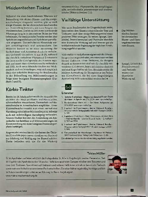 Vorschauseite 4: Alles im Fluss (Ur-)Tinkturen für Niere, Blase und Harnwege