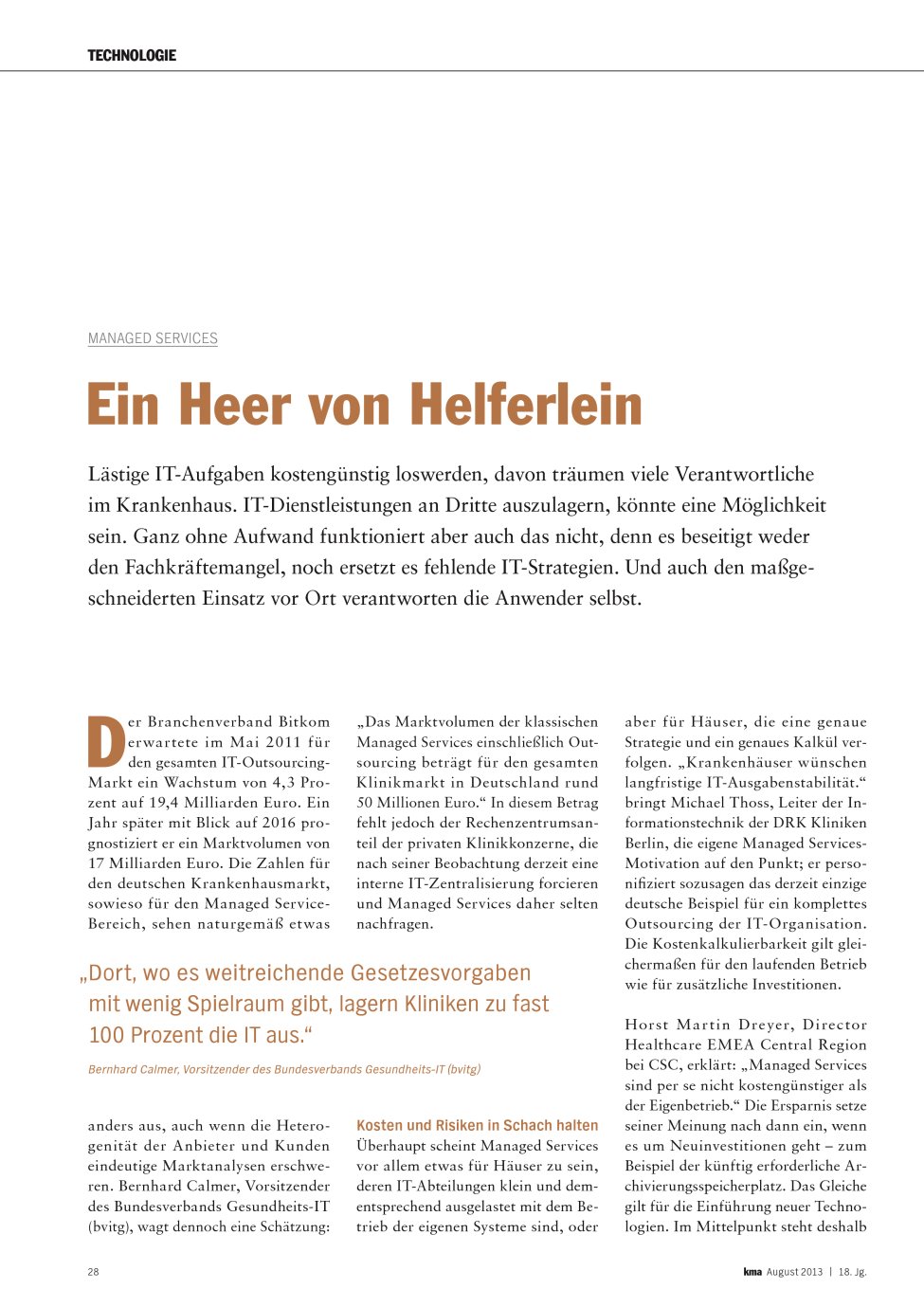 Vorschauseite 1: Ein Heer von Helferlein