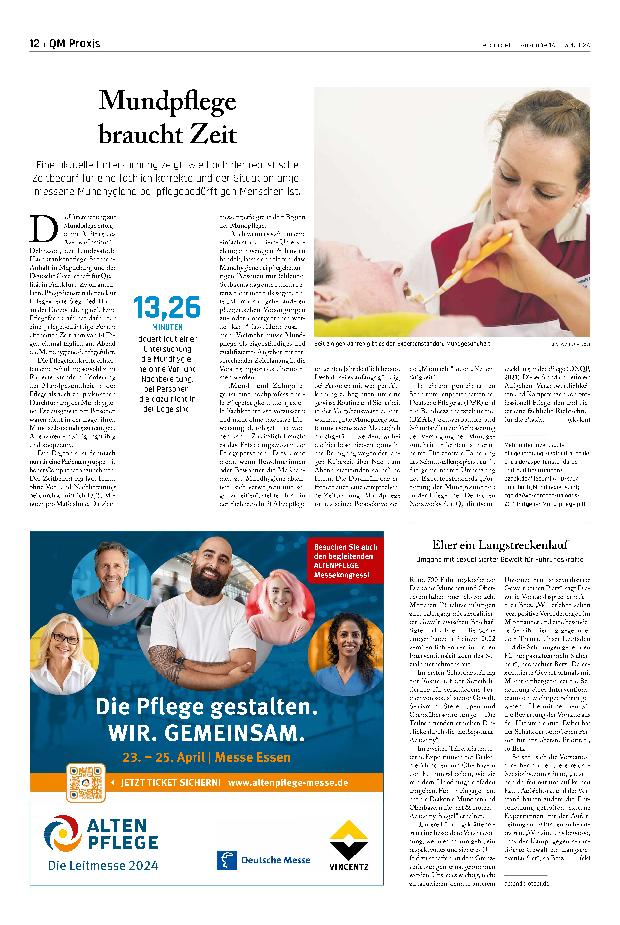 Vorschauseite 1: Mundpflege braucht Zeit