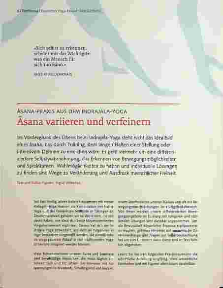 Vorschauseite 1: ASANA-PRAXIS AUS DEM INDRAJALA-YOGA Asana variieren und verfeinern