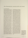 Vorschauseite 1: Die Demokratie zersetzt sich von innen.