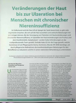 Vorschauseite 1: Veränderungen der Haut bis zur Ulzeration bei Menschen mit chronischer Niereninsuffizienz