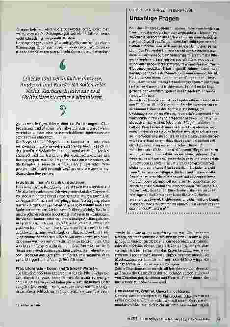 Vorschauseite 2: Was heißt Komplexität in der Pflege? Komplex oder nur kompliziert?