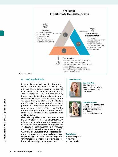 Vorschauseite 5: Arbeitsplatz Heilmittelpraxis Schnittstellen zwischen Therapeuten1 und Verwaltungsangestellten