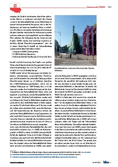 Vorschauseite 5: Der Umbruch und Aufbruch zu zeitgemäßen Bibliotheken – Teil 2 – Der Umbruch nach den freien Wahlen 1989 in Polen