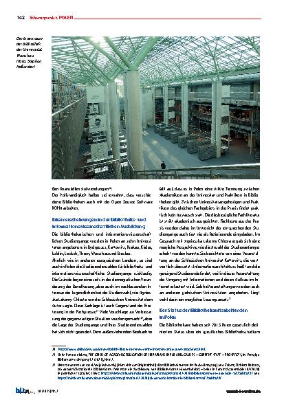 Vorschauseite 6: Der Umbruch und Aufbruch zu zeitgemäßen Bibliotheken – Teil 2 – Der Umbruch nach den freien Wahlen 1989 in Polen