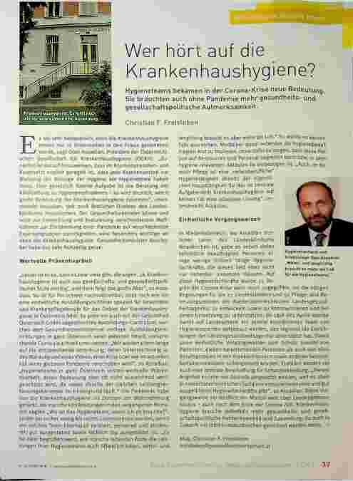 Vorschauseite 1: Wer hört auf die Krankenhaushygiene?