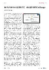 Vorschauseite 1: Im Vorfeld der LEARNTEC - die LEARNTEC xChange