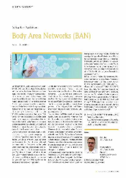 Vorschauseite 1: Body Area Networks (BAN)