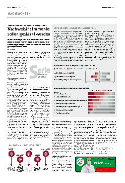 Vorschauseite 1: Nachweisinstrumente sollen gestärkt werden.