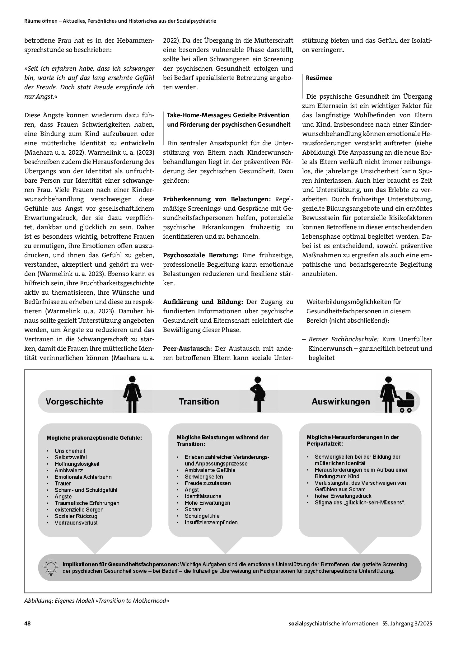Vorschauseite 3: Psychische Gesundheit im Übergang zum Elternsein. Herausforderungen und Chancen nach Kinderwunschbehandlungen
