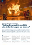 Vorschauseite 1: Persönliche Schutzausrüstung der Feuerwehr. Welche Konstruktion erfüllt die Anforderungen am besten?