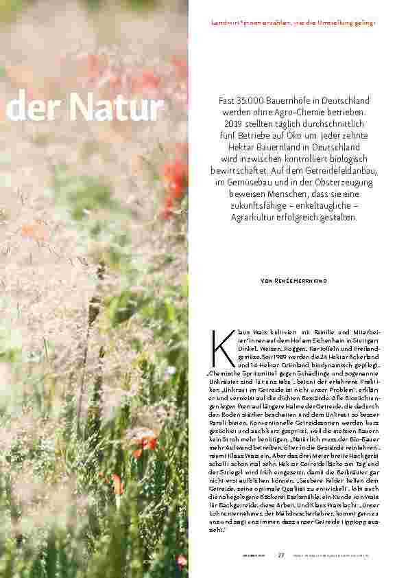 Vorschauseite 2: Ohne Gier in Demut vor der Natur