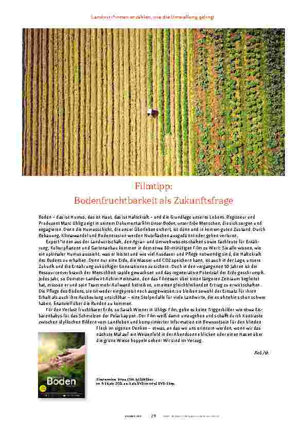 Vorschauseite 4: Ohne Gier in Demut vor der Natur