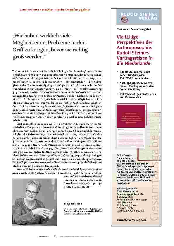Vorschauseite 6: Ohne Gier in Demut vor der Natur