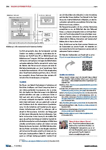 Vorschauseite 3: NAO – der intelligente Bibliotheksassistent in der Stadtbibliothek Ludwigshafen
