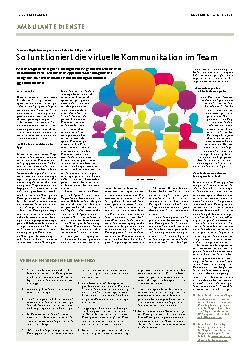Vorschauseite 1: So funktioniert die virtuelle Kommunikation im Team