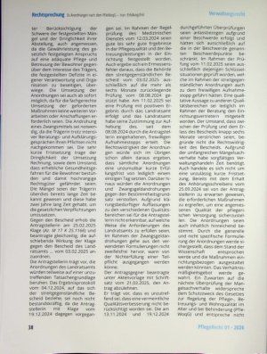 Vorschauseite 5: Zu Anordnungen nach dem PfleWoqG - hier: Erfüllungsfrist »ab dem der Zustellung dieses Bescheids folgenden Tag«