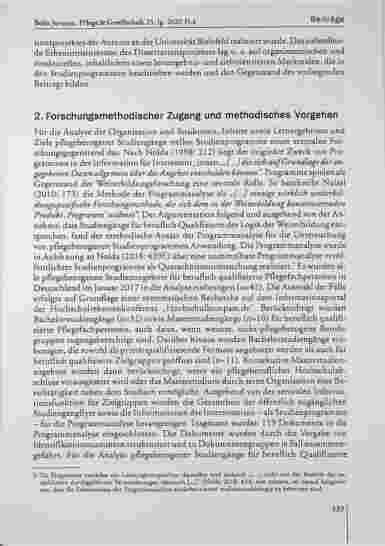 Vorschauseite 4: Pflegestudiengänge für beruflich Qualifizierte - Ergebnisse einer Programmanalyse zu Strukturen, Inhalten, Lernergebnissen und Zielen