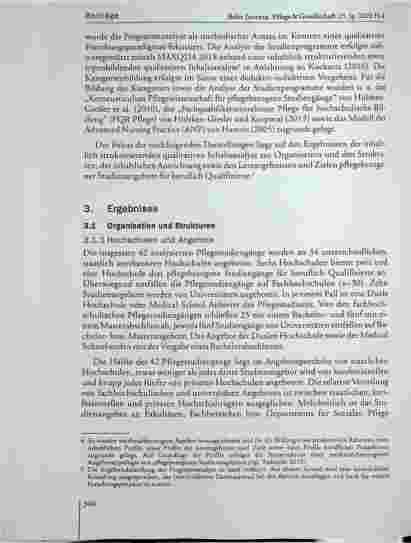 Vorschauseite 5: Pflegestudiengänge für beruflich Qualifizierte - Ergebnisse einer Programmanalyse zu Strukturen, Inhalten, Lernergebnissen und Zielen