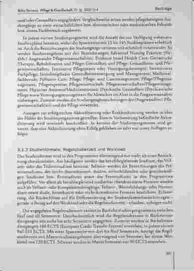 Vorschauseite 6: Pflegestudiengänge für beruflich Qualifizierte - Ergebnisse einer Programmanalyse zu Strukturen, Inhalten, Lernergebnissen und Zielen