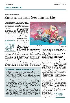 Vorschauseite 1: Ein Bonus mit Geschmäckle