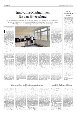 Vorschauseite 1: Innovative Maßnahmen für den Hitzeschutz